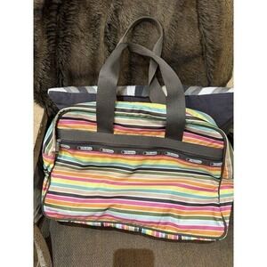 Lesportsac Weekender Soft Luggage‎ Stripped Large